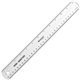 Westcott 12" Shatterproof Ruler - 12" Length - 1/16 Graduations - Imperial, Metric Measuring System - Plastic - 1 Each - Clear