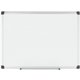 Bi-silque Porcelain Magnetic Dry Erase Board - 72" (6 ft) Width x 48" (4 ft) Height - White Porcelain Surface - Silver Aluminum 