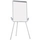 MasterVision Dry-erase Portable Tripod Easel - 29" (2.4 ft) Width x 41" (3.4 ft) Height - White Melamine Surface - Gray Aluminum