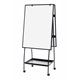 MasterVision Melamine Double-sided Easel - 29.5" (2.5 ft) Width x 41.7" (3.5 ft) Height - Melamine Surface - Black Aluminum Fram