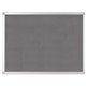 Bi-silque Ayda Fabric 24"W Bulletin Board - Gray Fabric Surface - Robust, Tackable, Sleek Style - 1 Each - 0.5" x 24"