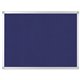 MasterVision Ayda Fabric 24"W Bulletin Board - Blue Fabric Surface - Tackable, Sleek Style, Robust - 1 Each - 0.5" x 24"