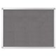 Bi-silque Ayda Fabric 36"W Bulletin Board - Gray Fabric Surface - Robust, Tackable, Sleek Style - 1 Each - 0.5" x 36"