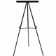 MasterVision 3-leg Display Easel - 45 lb Load Capacity - 69" Height x 28.5" Width x 34" Depth - Metal, Aluminum, Plastic, Rubber