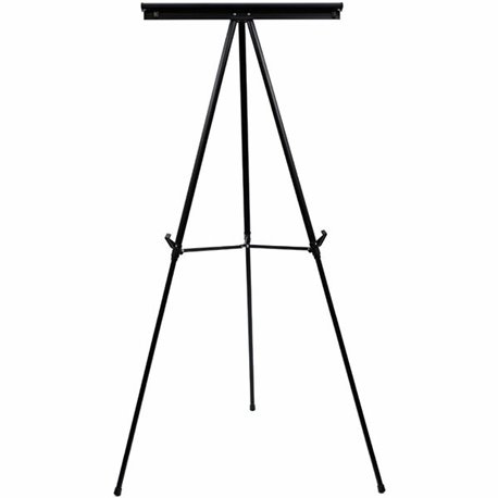 MasterVision 3-leg Display Easel - 45 lb Load Capacity - 69" Height x 28.5" Width x 34" Depth - Metal, Aluminum, Plastic, Rubber