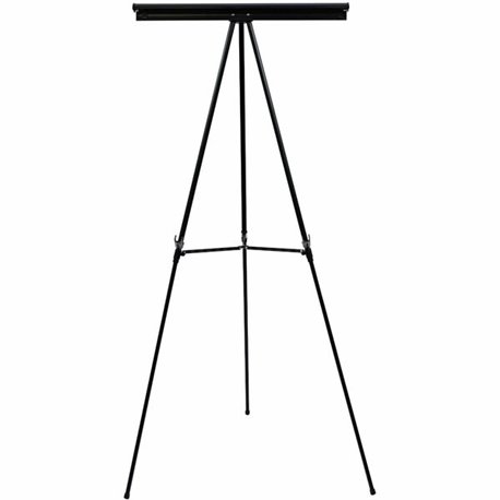 MasterVision 3-leg Display Easel - 25 lb Load Capacity - 63" Height x 28.5" Width x 32" Depth - Tabletop, Floor - Metal, Aluminu