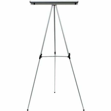 MasterVision 3-leg Display Easel - 45 lb Load Capacity - 63" Height x 28.5" Width x 32" Depth - Tabletop, Floor - Metal, Aluminu