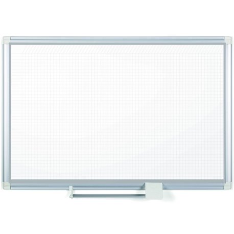 MasterVision Dry-erase Magnetic Planning Board - Pure White, Aluminum - Porcelain - 48" Height x 72" Width - Magnetic, Accessory