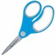 Westcott Soft Handle 5" Pointed Kids Value Scissors - 5" Overall Length - Left/Right - Stainless Steel - Pointed Tip - Assorted 