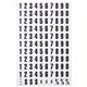 MasterVision Magnetic numbers - Magnetic - 0.75" Height x 0.50" Width - Black - Vinyl - 120 / Pack