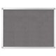 Bi-silque Ayda Fabric 24"W Bulletin Board - Gray Fabric Surface - Robust, Tackable, Sleek Style - 1 Each - 0.5" x 24"