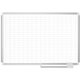 MasterVision 2" Grid Magnetic Gold Ultra Board Kit - 1" x 2" Block - White, Gold - Aluminum, Steel - 36" Height x 48" Width - Ma