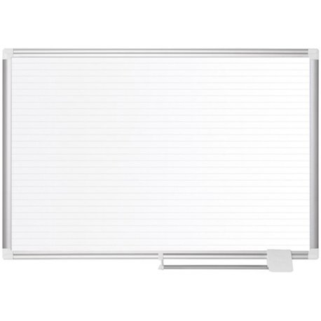 MasterVision Magnetic Gold Ultra Dry Erase Board - White, Gold - Aluminum, Steel - 36" Height x 48" Width - Magnetic, Dry Erase 