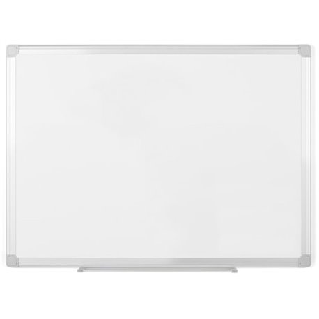 MasterVision Earth Silver Easy-Clean Dry-erase Board - 72" (6 ft) Width x 48" (4 ft) Height - White Melamine Surface - Stainless