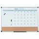 MasterVision 3-in-1 Monthly Dry-erase Calendar Board - Monthly - White - Plastic - 24" Height x 36" Width - Dry Erase Surface, C