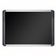 MasterVision SoftTouch Deluxe Bulletin Boarrd - 23.62" Height x 35.43" Width - Black Foam Surface - Smooth - Black Aluminum Fram