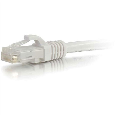 C2G 12ft Cat6 Snagless Unshielded (UTP) Ethernet Cable - Cat6 Network Patch Cable - PoE - White - 12 ft Category 6 Network Cable