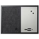 MasterVision Dry-erase Combination Board - 18" Height x 24" Width - Felt Surface - Magnetic, Lightweight - Black Medium Density 