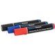 Bi-silque Dry Erase Markers - 3 mm Marker Point Size - Bullet Marker Point Style - Black Gel-based Ink - 3 / Pack