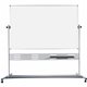 MasterVision Magnetic Dry Erase 2-sided Easel - 47.2" (3.9 ft) Width x 35.4" (3 ft) Height - Magnetic - Casters, Marker Tray - A