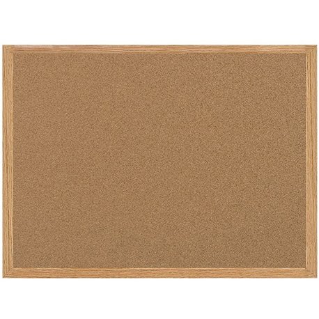 MasterVision Recycled Cork Bulletin Boards - 48" Height x 72" Width - Cork Surface - Self-healing - Wood Frame - 1 Each