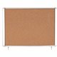 MasterVision Water-Resistant Enclosed Corkboard - 47" Height x 38.30" Width x 0.70" Depth - Light Brown Cork Surface - Water Res