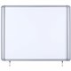 MasterVision Water-Resistant Enclosed Dry-Erase Board - 40" (3.3 ft) Width x 38.3" (3.2 ft) Height - White Lacquered Steel Surfa