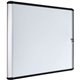 MasterVision Swing Door Enclosed Dry-erase Board - 39" (3.3 ft) Width x 48" (4 ft) Height - White Porcelain Steel Surface - Alum