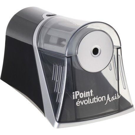 Westcott iPoint Evolution Axis Single Hole Sharpener - Desktop - 1 Hole(s) - Helical - 4.5" Height x 7" Width x 4.3" Depth - Sil