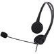 Compucessory Lightweight Stereo Headphones with Mic - Stereo - Mini-phone (3.5mm) - Wired - 32 Ohm - 20 Hz - 20 kHz - Over-the-h