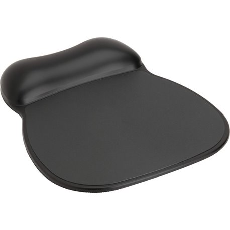 Compucessory Soft Skin Gel Wrist Rest & Mouse Pad - 9" x 11" x 0.75" Dimension - Black - Gel, Rubber - Stain Resistant - 1 Pack