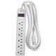 Compucessory 6-Outlet Strip Office Surge Protector - 6 x AC Power - 1080 J - 125 V AC Input - 125 V AC Output - 6 ft