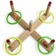 Champion Sports Ring Toss Set - Sports - Assorted - Wood, Plastic