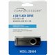 Compucessory 4GB USB 2.0 Flash Drive - 4 GB - USB 2.0 - 12 MB/s Read Speed - 5 MB/s Write Speed - Aluminum - 1 Year Warranty - 1