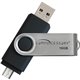 Compucessory 16GB USB 2.0 Flash Drive - 16 GB - USB 2.0 - Silver, Black - 1 Year Warranty - 1 Each