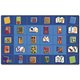 Carpets for Kids Reading Book Rectangle Seating Rug - Area Rug - 100" Length x 70" Width - Rectangle - Reading By The Book Seati