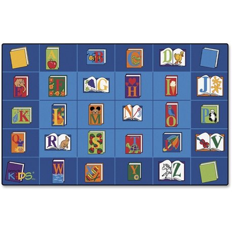 Carpets for Kids Reading Book Rectangle Seating Rug - Area Rug - 100" Length x 70" Width - Rectangle - Reading By The Book Seati