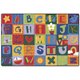 Carpets for Kids Toddler Alphabet Blocks Rug - 108" Length x 72" Width - Rectangle - Alphabet Blocks