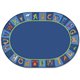 Carpets for Kids A to Z Animals Oval Area Rug - Area Rug - 113" Length x 81" Width - Oval - A to Z Animals!