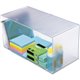 Deflecto Stackable Cube Organizer - 1 Compartment(s) - 6" Height x 12" Width x 6" Depth - Stackable, Sturdy, Removable Divider, 