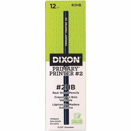 Dixon No. 2 Primary Printer Pencil - 2 Lead - Multi Lead - Blue Barrel - 1 / Pack