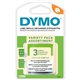 Dymo LetraTag Starter Kit - 1/2" Width - Direct Thermal - Assorted - Plastic - 3 / Pack