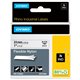 Dymo 1" Flexible Nylon Rhino Label Tape - 15/16" Width x 11 1/2 ft Length - Rectangle - Thermal Transfer - White - Nylon - 1 Eac