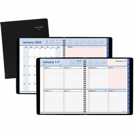 At-A-Glance QuickNotes City of Hope Appointment Book Planner - Large Size - Julian Dates - Weekly, Monthly - 13 Month - January 