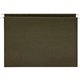 Business Source Letter Recycled Hanging Folder - 8 1/2" x 11" - Green - 100% Recycled - 25 / Box