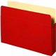 Business Source Letter Recycled File Pocket - 8 1/2" x 11" - 3 1/2" Expansion - Red - 10% Recycled - 1 Each