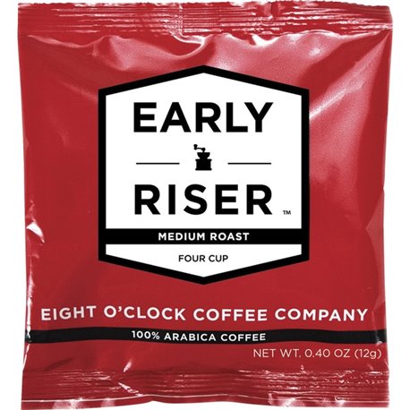 EIGHT O'CLOCK Pouch Early Riser Coffee - 100 / Carton