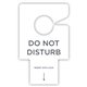 RDI Electric Lock Do-Not-Disturb Sign - 100 / Carton - Do Not Disturb Print/Message - 2.8" Width x 4.5" Height - Rectangular Sha