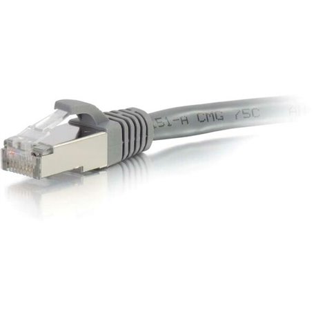 C2G-9ft Cat6 Snagless Shielded (STP) Network Patch Cable - Gray - Category 6 for Network Device - RJ-45 Male - RJ-45 Male - Shie