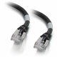 C2G-1ft Cat6 Snagless Shielded (STP) Network Patch Cable - Black - Category 6 for Network Device - RJ-45 Male - RJ-45 Male - Shi